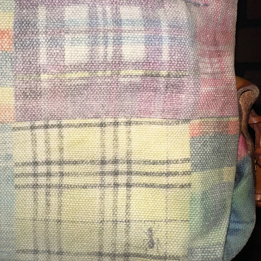Dooney and Burke Madras Plaid Picnic Ant Print Purse